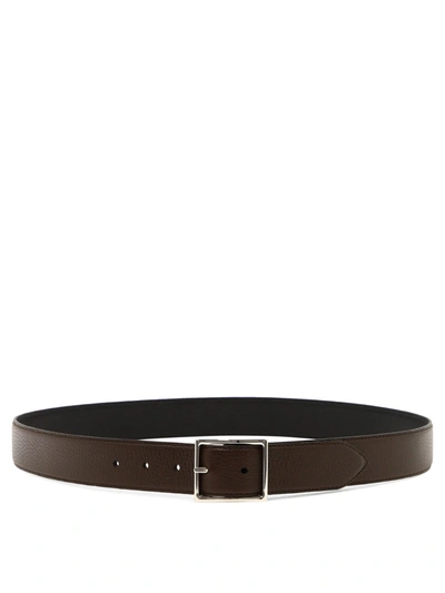 Orciani Reversible Belt In Brown