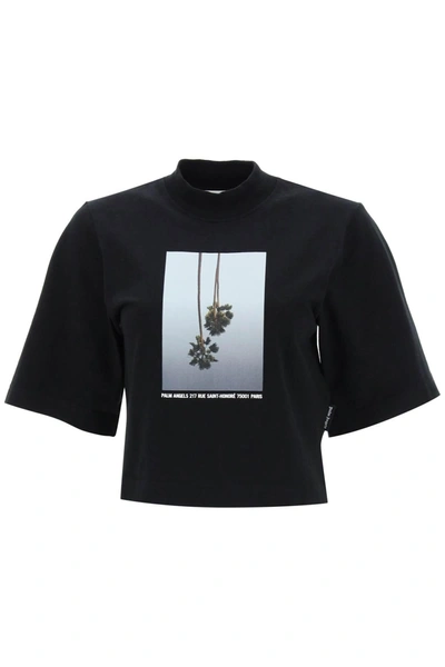 Palm Angels Boxy T Shirt With Print