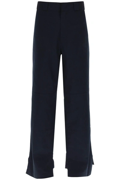 Palm Angels Sartorial Waistband Workpants In Blue
