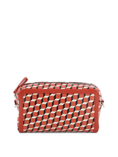 Pierre Hardy Cube Box Crossbody Bag In Red