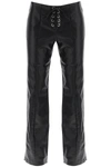 ROTATE BIRGER CHRISTENSEN ROTATE STRAIGHT CUT PANTS IN FAUX LEATHER