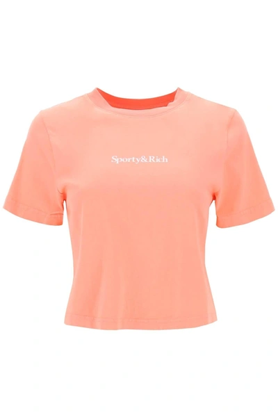 Sporty And Rich Sporty Rich 'drink More Water' T-shirt In Pink