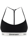 SPORTY AND RICH SPORTY RICH SPORTS BRA WITH LOGO BAND