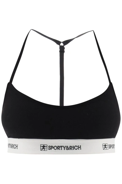 SPORTY AND RICH SPORTY & RICH SPORTS BRA WITH LOGO BAND