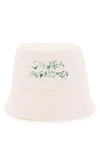 Stella Mccartney Stella Mc Cartney Bucket Hat With Floral Logo Embroidery