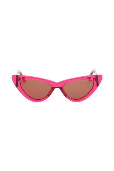 Attico 'dora' Sunglasses In Fuchsia