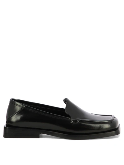 Attico Brushed Leather 'micol' Loafers In Black