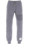 THOM BROWNE THOM BROWNE KNITTED JOGGERS WITH 4 BAR MOTIF