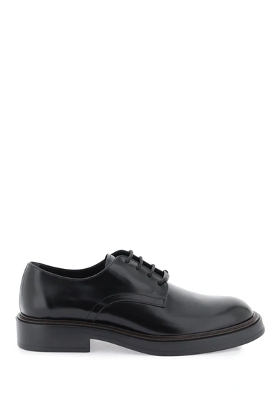 TOD'S TOD'S LEATHER LACE UP SHOES
