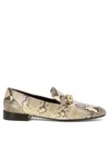 Tory Burch Jessa Python Print Leather Loafers