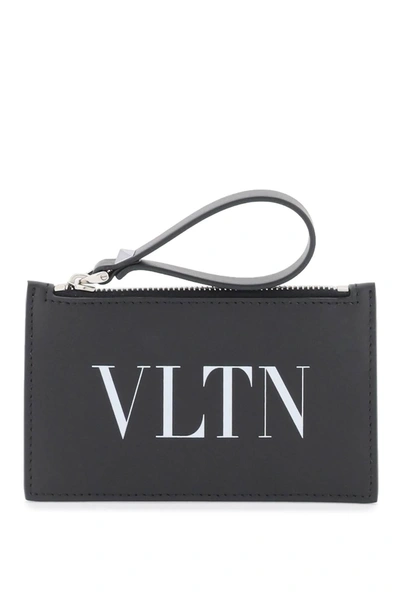 Valentino Garavani Leather Vltn Cardholder In Multicolor