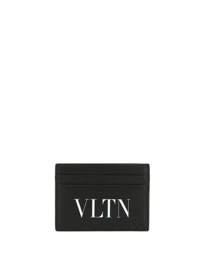 Valentino Garavani Vltn Logo Cardholder In Black