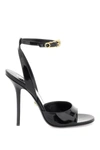 VERSACE VERSACE 'SAFETY PIN' PATENT LEATHER SANDALS