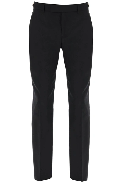 VERSACE VERSACE TAILORED PANTS WITH MEDUSA DETAILS