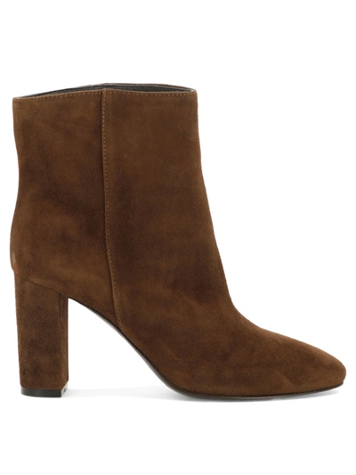 Via Roma 15 "camoscio" Ankle Boots In Brown
