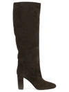 Via Roma 15 Suede Heeled Boots