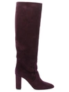 Via Roma 15 Woman Boot Plum Size 9 Leather