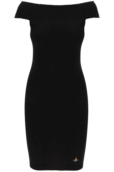 Vivienne Westwood Valentina Knit Mini Dress In Black