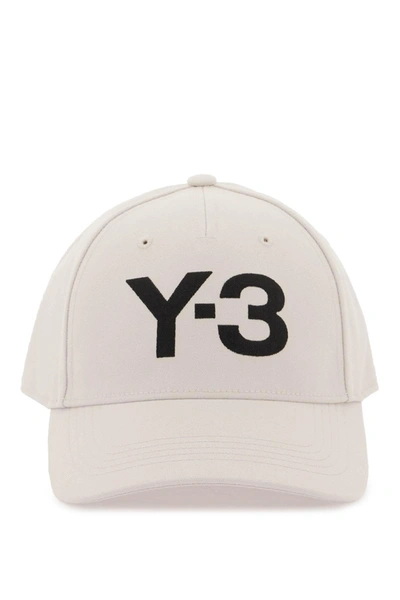 Y-3 Baseball Cap With Embroidered Logo In Grey