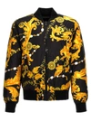 VERSACE JEANS COUTURE ALL-OVER PRINT REVERSIBLE BOMBER JACKET CASUAL JACKETS, PARKA MULTICOLOR