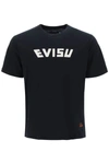 EVISU EVISU CREW-NECK T-SHIRT WITH PRINTS