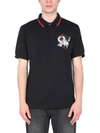 Raf Simons Regular Fit Polo In Black