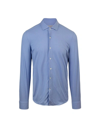 Ghirardelli Man Shirt Blue Size 17 Cotton In 02