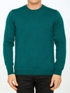 ROBERTO COLLINA GREEN MERINO WOOL SWEATER