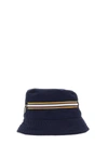 K-way Pascalle Bucket Hat Featuring Striped Detail In Blue