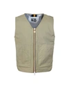 K-way R&d K-way Barnel 2.1 Amiable Silver Vest In Beige