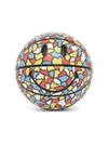 Market Mosaic Smiley Basket Ball In Multicolour
