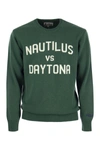 Mc2 Saint Barth Nautilus Vs Daytona Wool And Cashmere Blend Jumper In Green