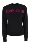 Mc2 Saint Barth Intarsia-knit Complicata Jumper In Black