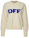 OFF-WHITE OFF-WHITE 'BOILED' IVORY WOOL SWEATER