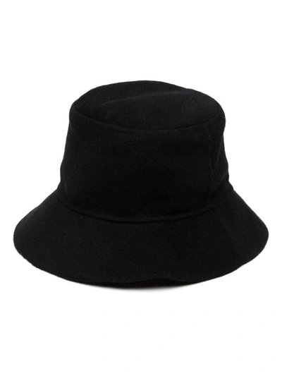 P.a.r.o.s.h Wool Slip-on Bucket Hat In Nero