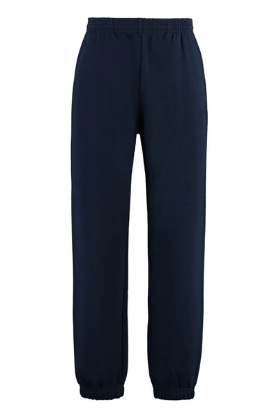 Sporty And Rich Sporty & Rich Lacoste X Sporty & Rich - Cotton Track-pants In Blue
