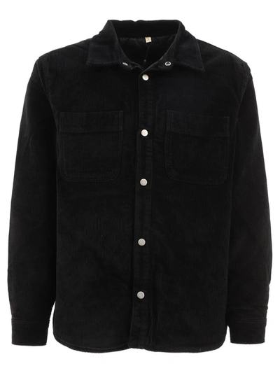 Stussy Stüssy "cord Quilted" Overshirt In Black
