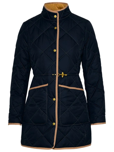 Fay Virginia Navy Nylon Jacket In Black