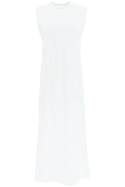 Y-3 3-stripes Sleeveless Maxi Dress In White