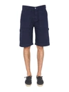 Ymc You Must Create Ymc Cotton Canvas Bermuda In Blue