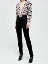 Alessandra Rich Zebra Pattern Knitted Cardigan In Pink