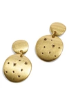 MADEWELL ETCHED STARS DROP EARRINGS