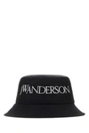 JW ANDERSON JW ANDERSON UNISEX BLACK NYLON BLEND BUCKET HAT