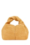 Jw Anderson Beige Fabric Mini Twister Hobo Handbag In Brown