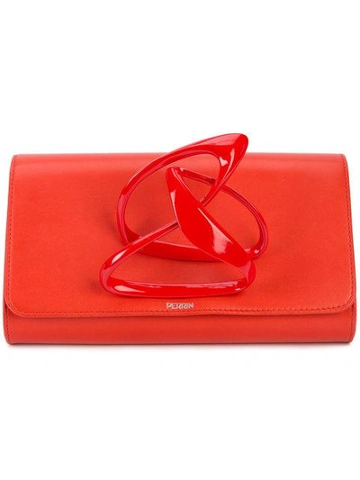 Perrin Paris X Zaha Hadid Loop Clutch - Red