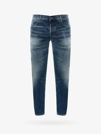 Saint Laurent Man Jeans Man Blue Jeans