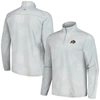 Tommy Bahama Gray Colorado Buffaloes Delray Frond Islandzone Half-zip Jacket In Gray