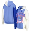 GAMEDAY COUTURE GAMEDAY COUTURE ROYAL KANSAS JAYHAWKS HALL OF FAME COLORBLOCK PULLOVER HOODIE