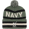 47 '47 GREEN NAVY MIDSHIPMEN OHT MILITARY APPRECIATION BERING CUFFED KNIT HAT WITH POM