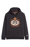 Hugo Boss Nfl Chicago Bears Cotton Blend Printed Regular Fit Hoodie In Charcoal